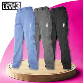 Calça Feminina Alice em Malha de Seda Gelo e Poliéster -Compre 2 e Leve 3