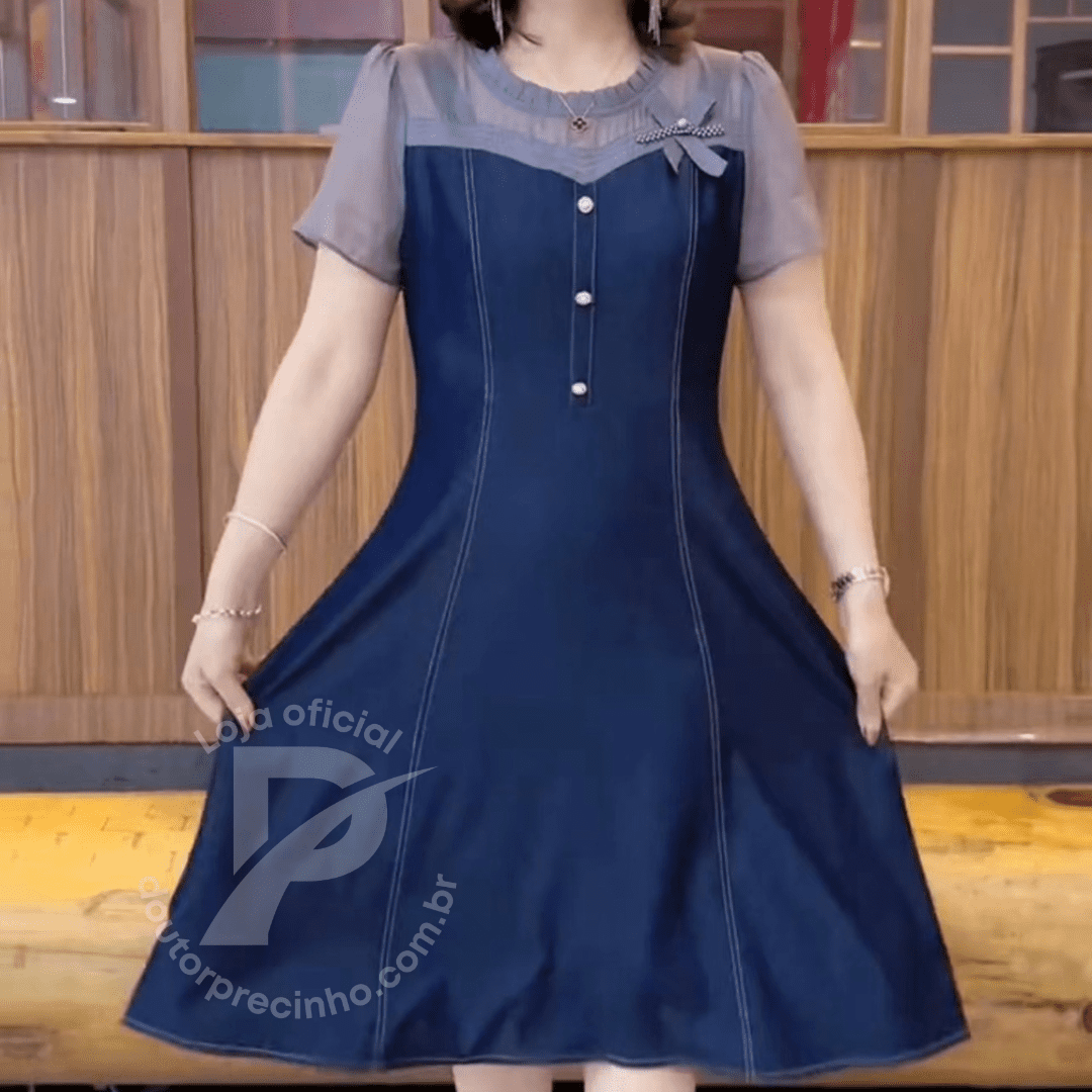 Vestido Marina  - Elegância e Delicadeza Para Qualquer Ocasião