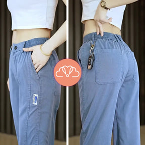 Calça Feminina Alice em Malha de Seda Gelo e Poliéster -Compre 2 e Leve 3