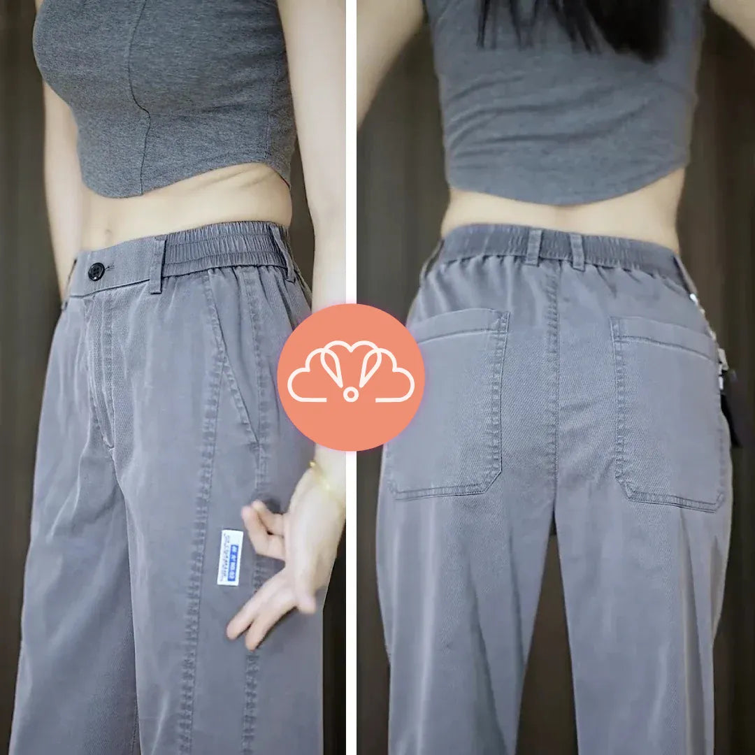 Calça Feminina Alice em Malha de Seda Gelo e Poliéster -Compre 2 e Leve 3