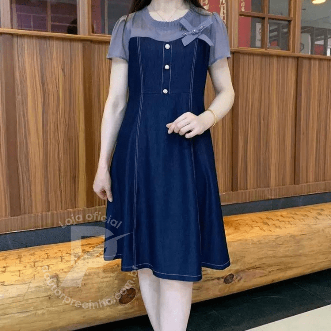 Vestido Marina  - Elegância e Delicadeza Para Qualquer Ocasião