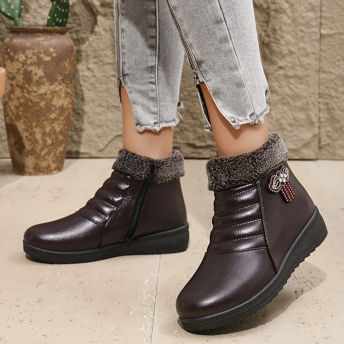 Bota Inverno Carmen- Mantenha seus pés sempre quentinhos+ Frete Grátis