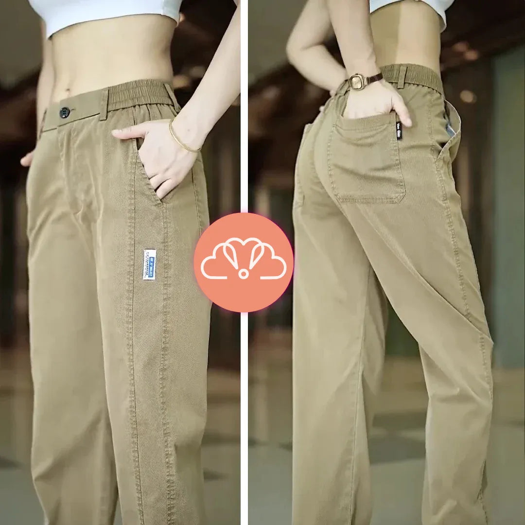Calça Feminina Alice em Malha de Seda Gelo e Poliéster -Compre 2 e Leve 3