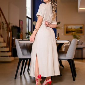 Chemise de Linho Amora- Elegância e Sofisticação +Frete Grátis