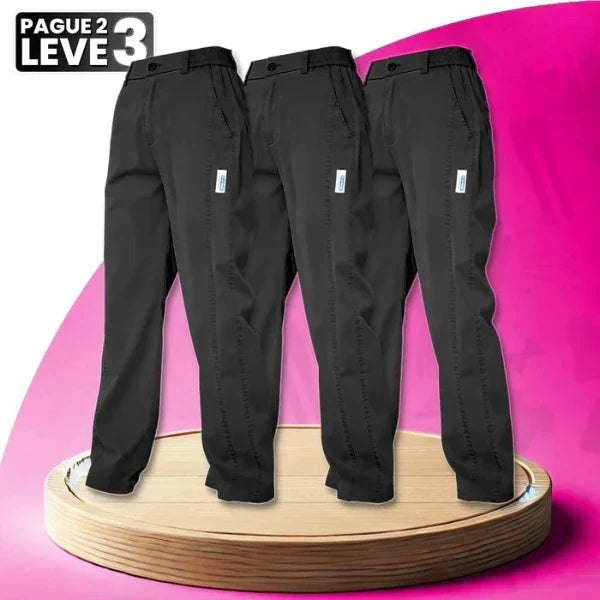 Calça Feminina Alice em Malha de Seda Gelo e Poliéster -Compre 2 e Leve 3