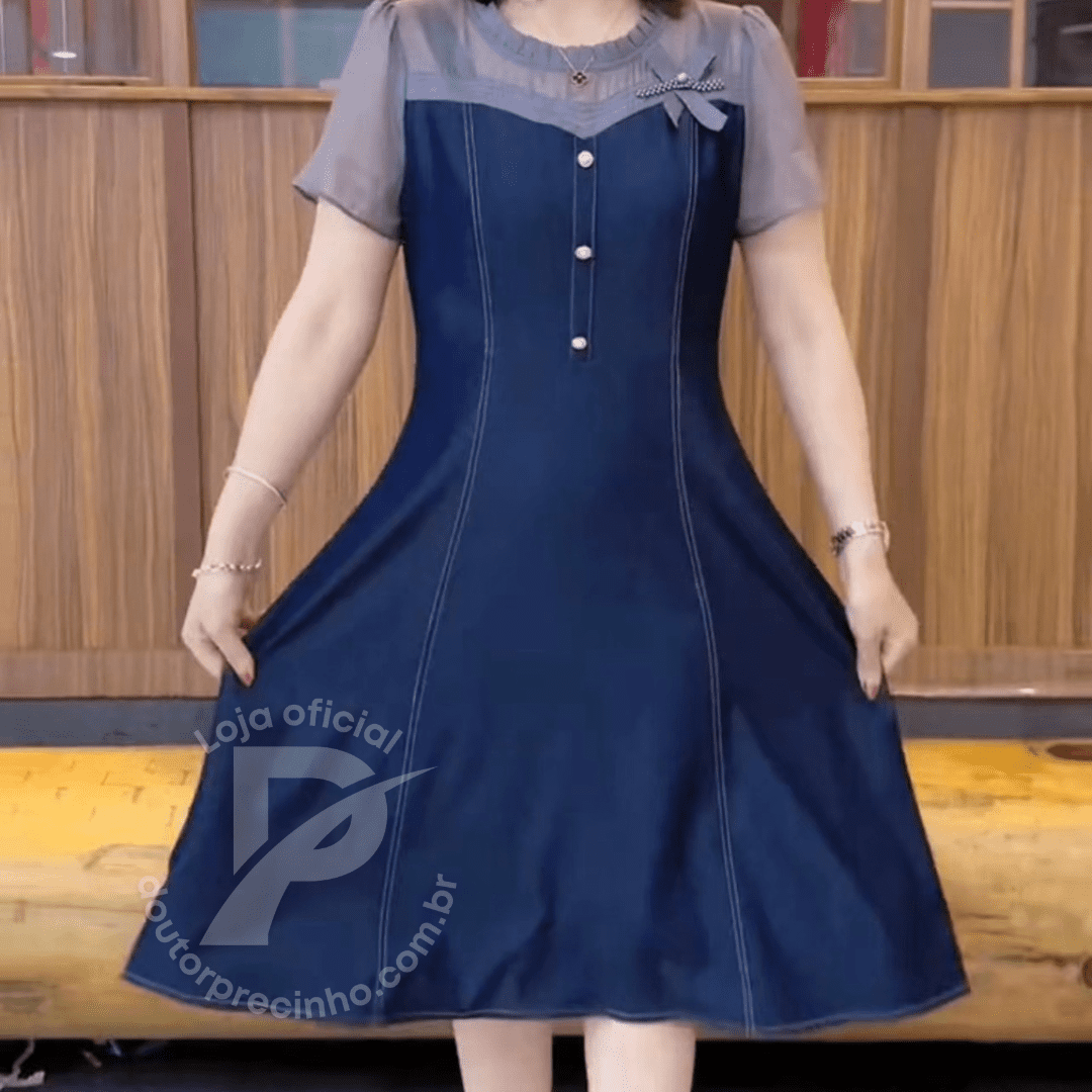 Vestido Marina  - Elegância e Delicadeza Para Qualquer Ocasião