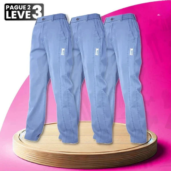 Calça Feminina Alice em Malha de Seda Gelo e Poliéster -Compre 2 e Leve 3