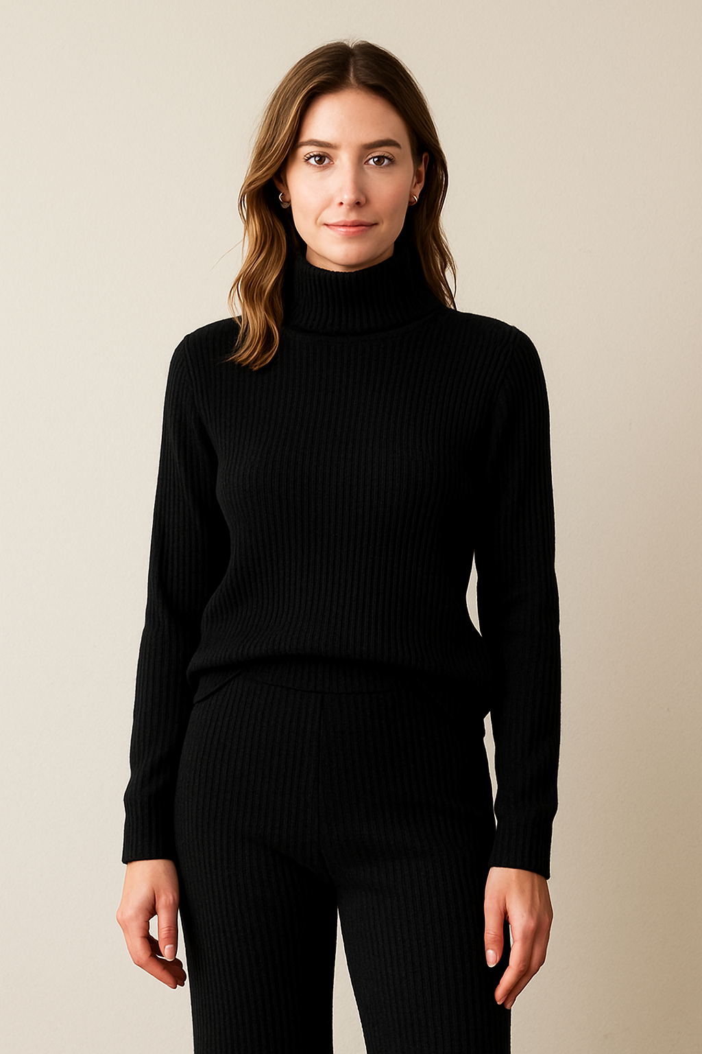 Conjunto Sara em tricot - Elegância Tricotada para Seus Dias Frios