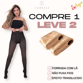 MEIA CALÇA ALINE FORRADA TRANSLÚCIDA (COMPRE 1 LEVE 2) + FRETE GRÁTIS