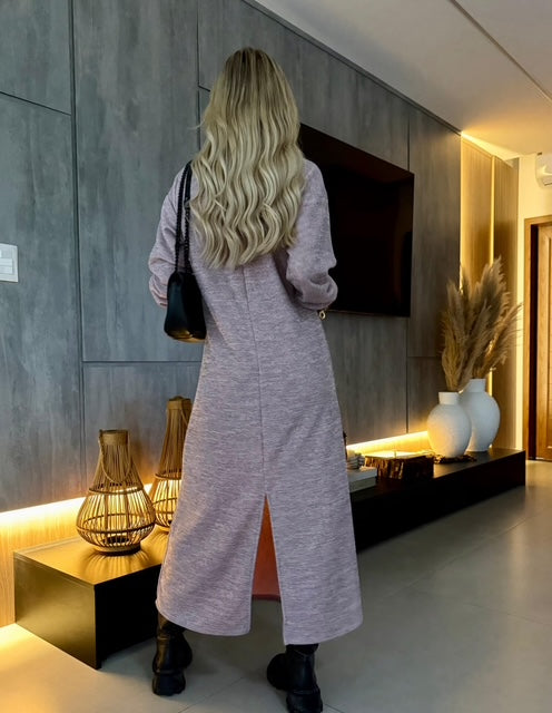 Vestido Midi Tricot Maria- Conforto e Sofisticação que Você Merece! + Frete Grátis