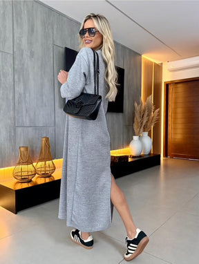 Vestido Midi Tricot Maria- Conforto e Sofisticação que Você Merece! + Frete Grátis