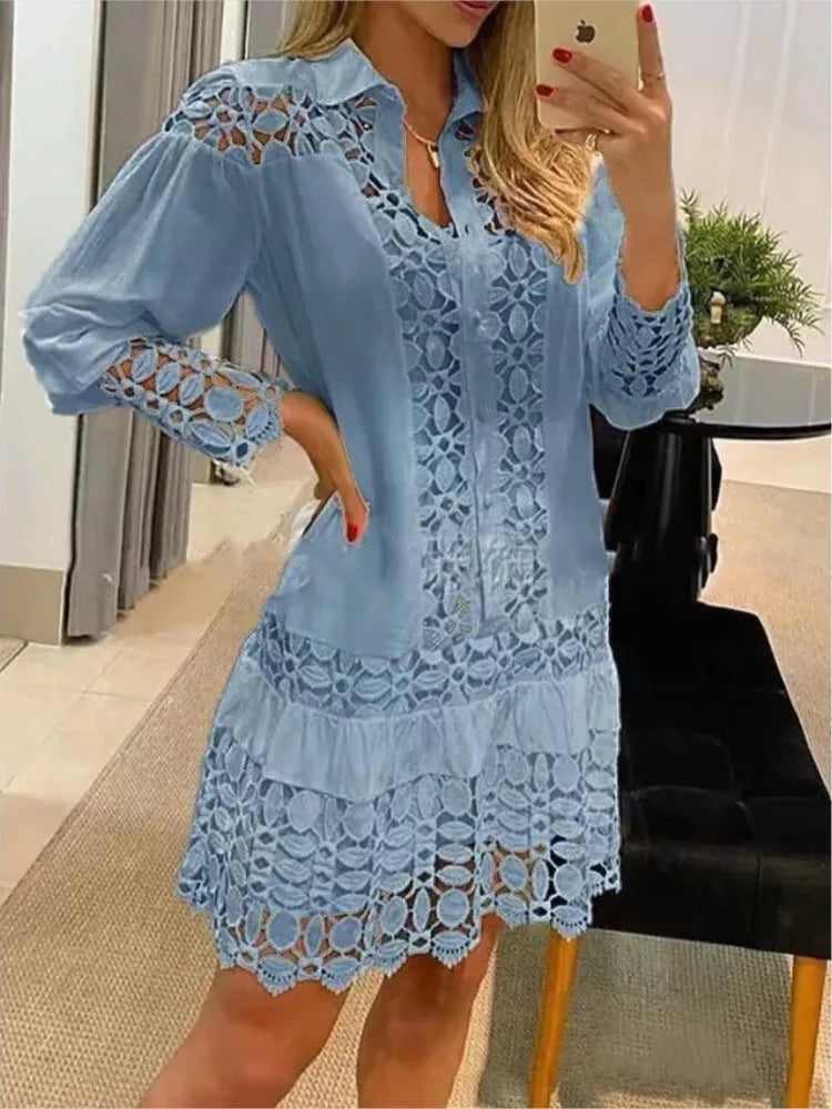 Vestido Feminino Yasmin de Renda- Elegância e Charme que faz toda a diferença!