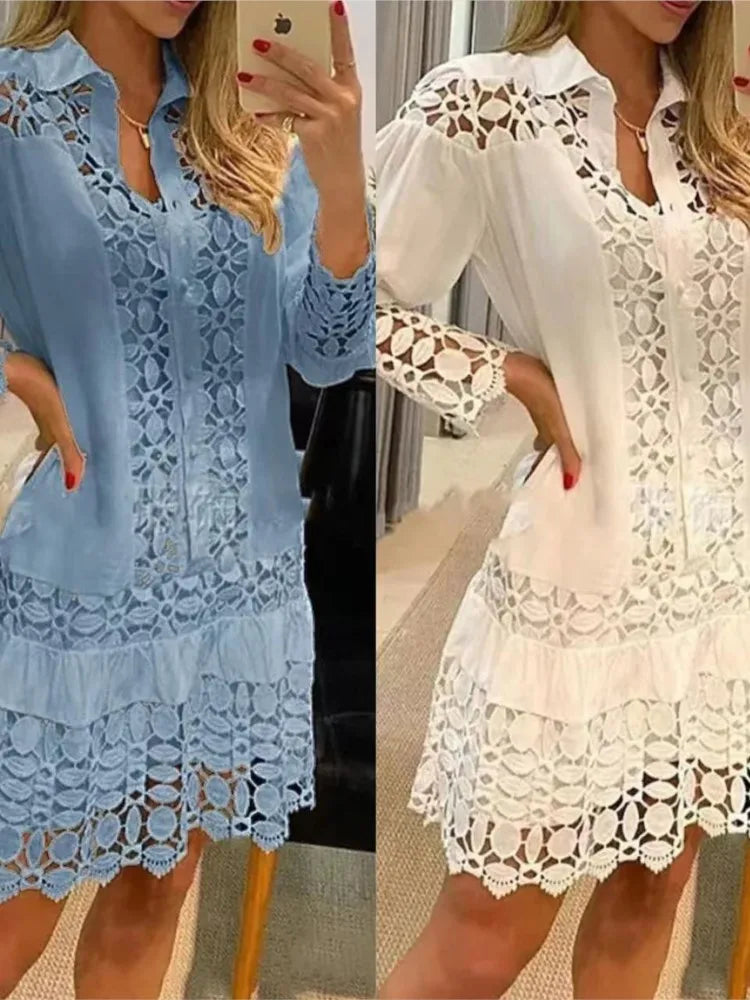 Vestido Feminino Yasmin de Renda- Elegância e Charme que faz toda a diferença!