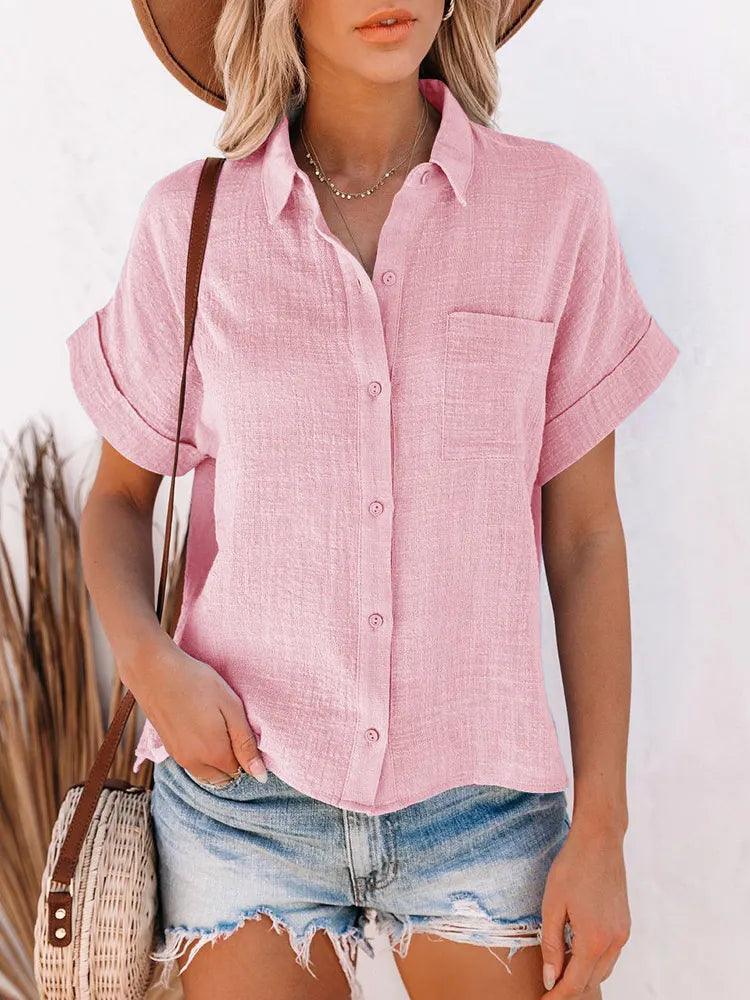 Camisa Helena em Linho de Algodão / A Peça Essencial do Verão para a Mulher Decidida e Sofisticada! Compre 1 e Leve 2