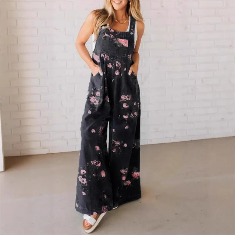 Macacão Sofia Feminino Estampa Floral- Delicadeza em cada detalhes! + Frete Grátis