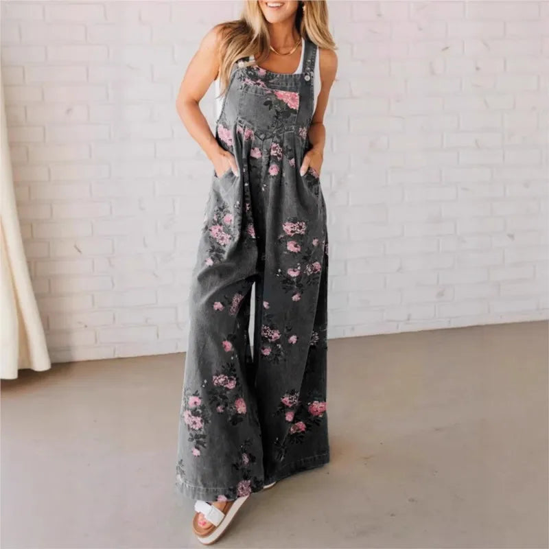 Macacão Sofia Feminino Estampa Floral- Delicadeza em cada detalhes! + Frete Grátis