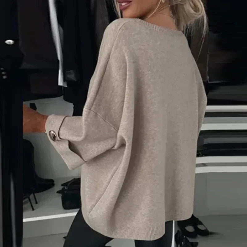 Camisa Feminina Sofia De Lã Casual- Você sempre Quentinha e Elegante!