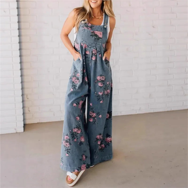 Macacão Sofia Feminino Estampa Floral- Delicadeza em cada detalhes! + Frete Grátis