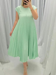 Vestido Gabriela Plissado- Soltinho e Elegante