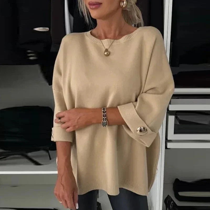 Camisa Feminina Sofia De Lã Casual- Você sempre Quentinha e Elegante!