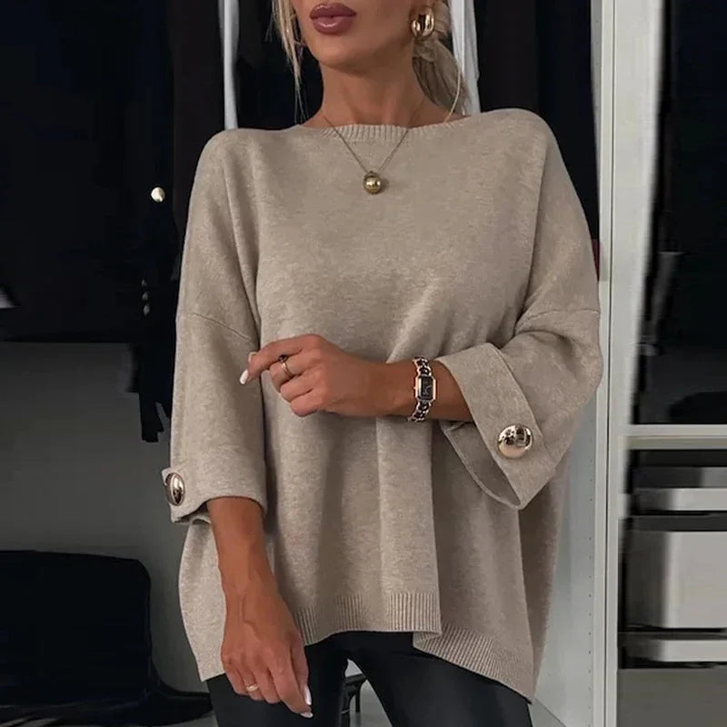 Camisa Feminina Sofia De Lã Casual- Você sempre Quentinha e Elegante!