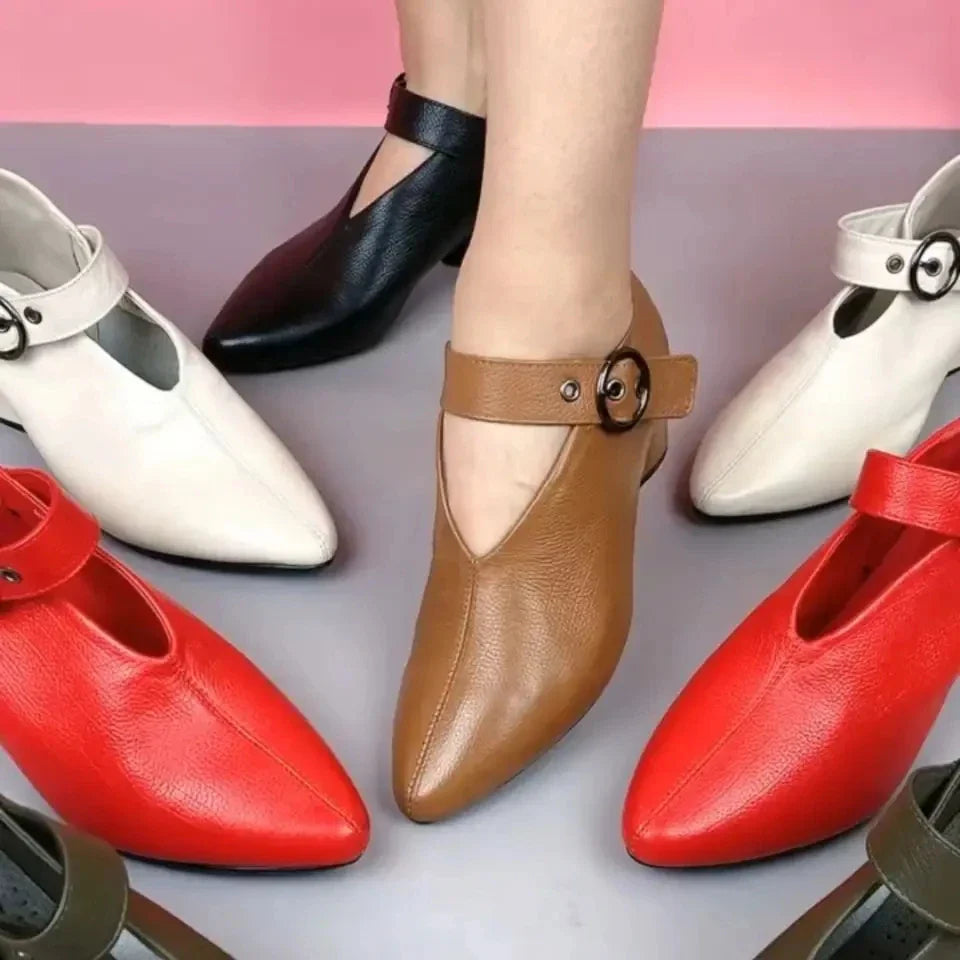Sandália Feminina Lulu - Confortável, Elegante e Ortopédica