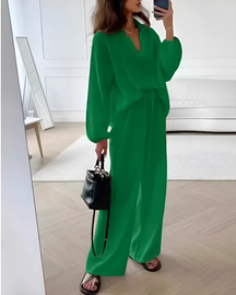 Conjunto Madri | 2 Peças - Linho Premium- Elegância e Sofisticação Perfeito Pra Você! + Frete Grátis