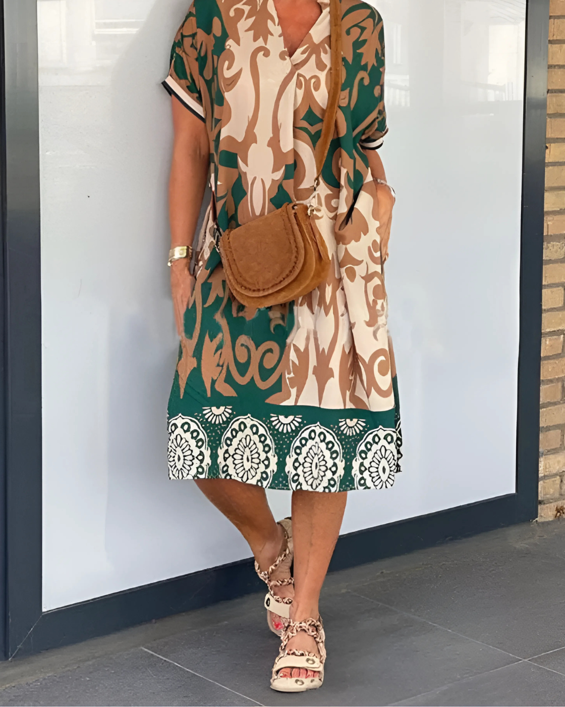 Vestido Safira | Decote em V - Fresco e Soltinho, Ideal Para Primavera Verão