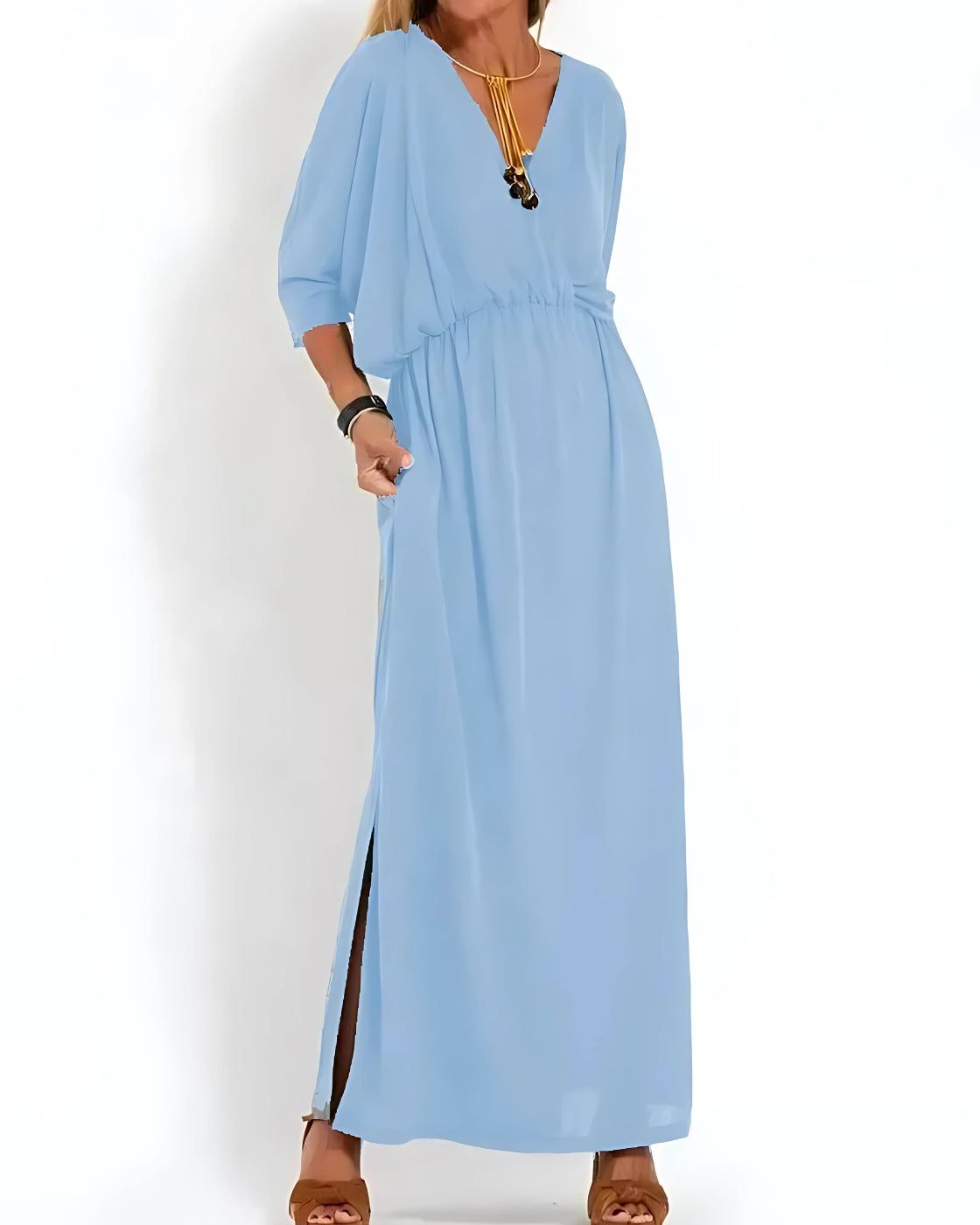 Vestido Itália Decote em V | Super Fresco e Soltinho, o Mais Desejado pelas Mulheres