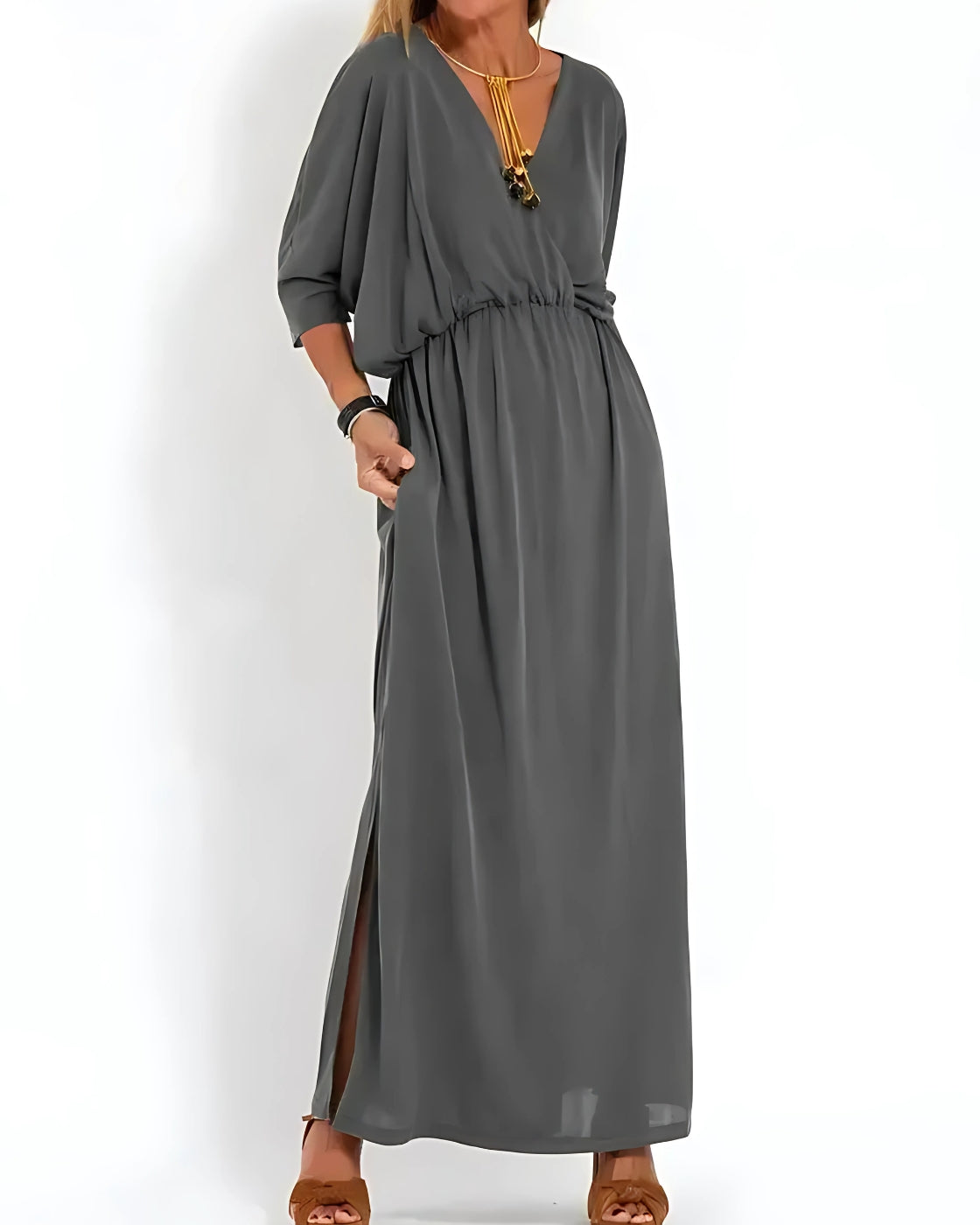 Vestido Itália Decote em V | Super Fresco e Soltinho, o Mais Desejado pelas Mulheres