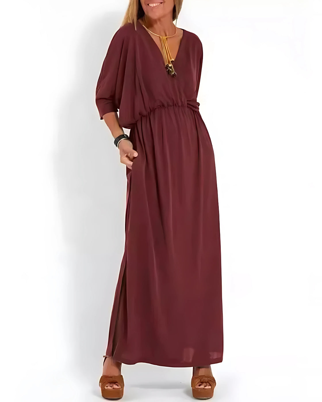 Vestido Itália Decote em V | Super Fresco e Soltinho, o Mais Desejado pelas Mulheres