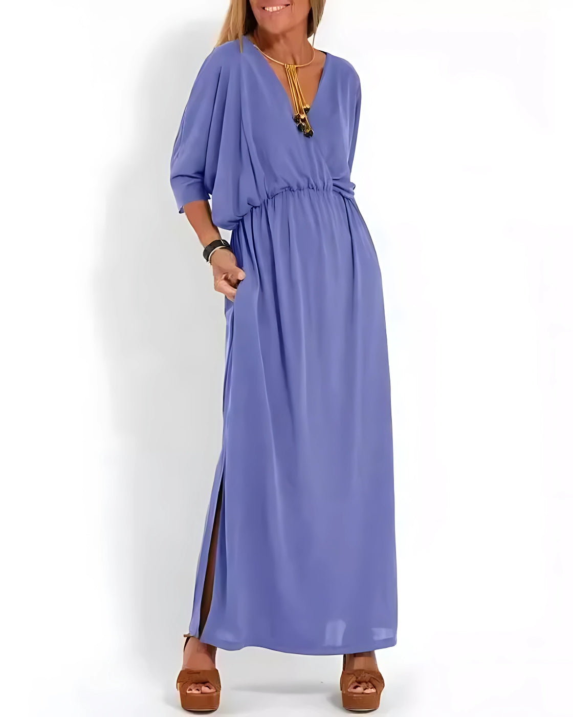 Vestido Itália Decote em V | Super Fresco e Soltinho, o Mais Desejado pelas Mulheres