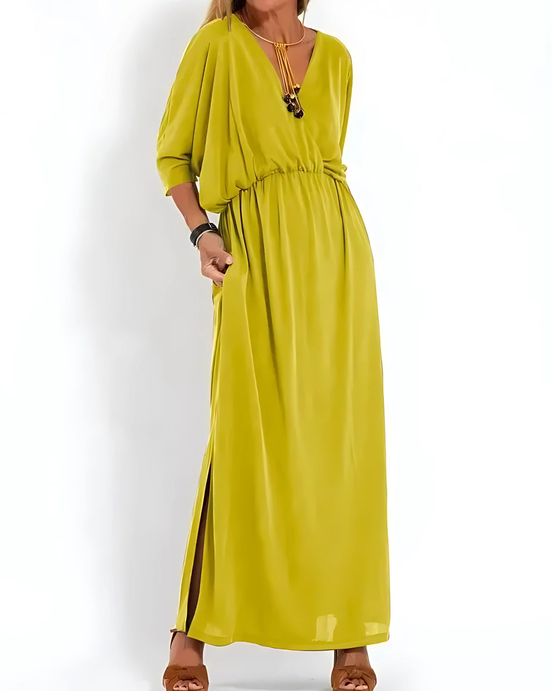 Vestido Itália Decote em V | Super Fresco e Soltinho, o Mais Desejado pelas Mulheres
