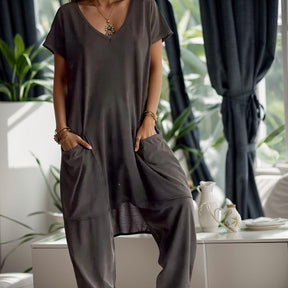 Macacão Isabelle- Design Soltinho em Viscose / Conforto e Elegância proporcionando Relaxamento!