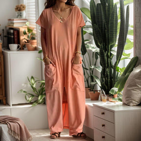 Macacão Isabelle- Design Soltinho em Viscose / Conforto e Elegância proporcionando Relaxamento!