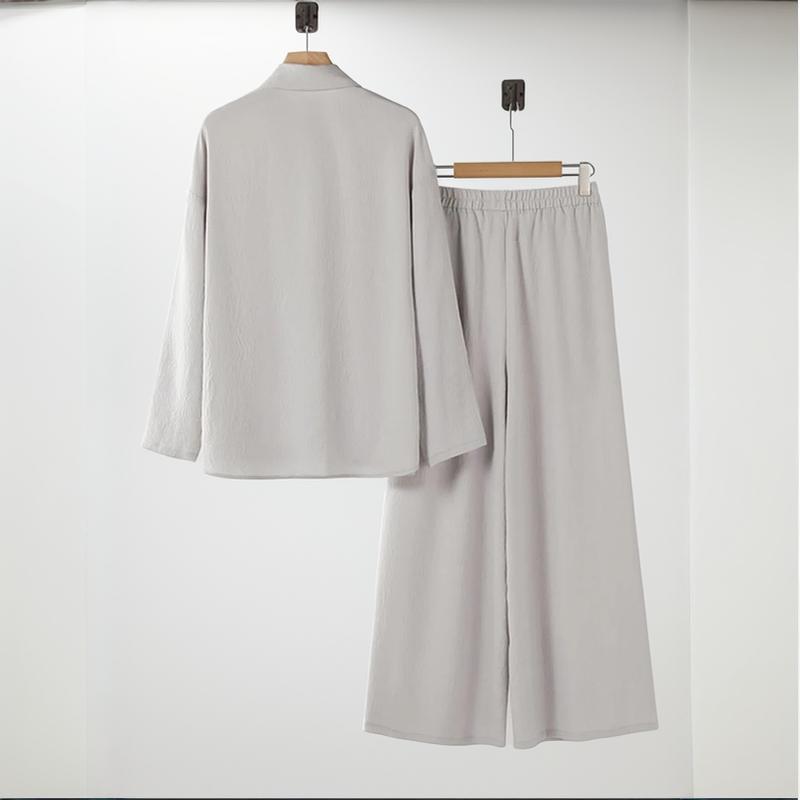 Conjunto Feminino Elegante em Linho de Algodão com Design Atemporal / Sofisticação e Conforto Em Primeiro Lugar!