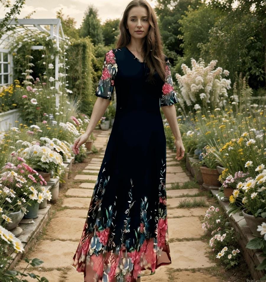 Vestido Floral Paris- O Mais Desejado Pelas Mulheres Elegantes