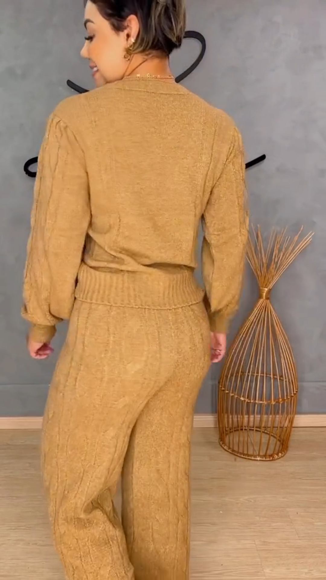 Conjunto Marina em Tricot | Blusa + Calça- Elegância e Sofisticação Perfeito Para O Inverno!