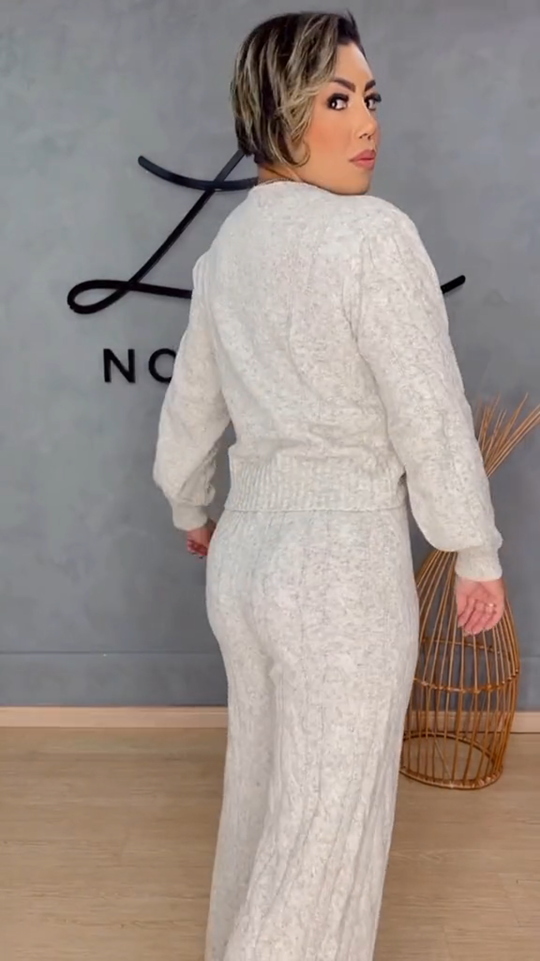 Conjunto Marina em Tricot | Blusa + Calça- Elegância e Sofisticação Perfeito Para O Inverno!